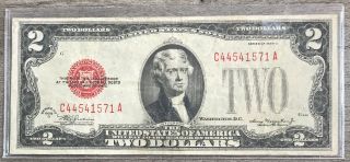 Series 1928 D $2 Two Dollar Legal Tender Note Fr - 1505 V10