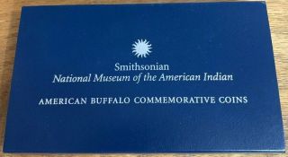 2001 - P Smithsonian National Museum Of The American Indian Buffalo 2 Coin Set