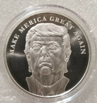 President Donald Trump 1 Oz.  999 Silver Coin Make America Great Again Limited