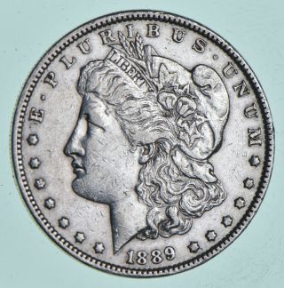 Early 1889 Morgan Silver Dollar - 90 Us Coin 132