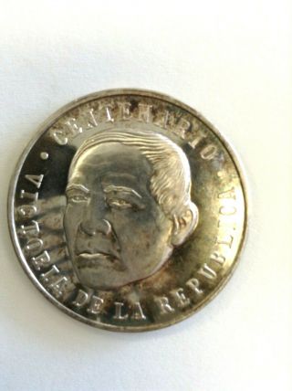 1967 Mexican Silver Medallion Victoria De La Republica Xf Or Better