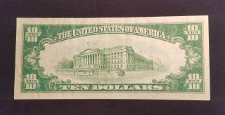 West Point Coins 1928 $10 Federal Reserve Note ' 4 ' Cleveland Ohio 5