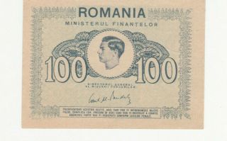 100 Lei Extra Fine Crispy Banknote From Romania 1945 Pick - 78