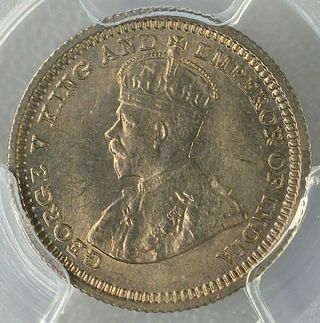 George V Hong Kong 5 Cents 1935 PCGS MS65 Silver 2