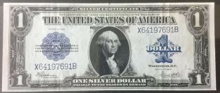 1923 Series U.  S.  $1 Silver Certificate Bank Note Large Size Currency