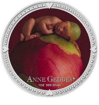 Niue Islands 2012 $2 Anne Geddes Girl 1oz Limited Silver Proof Coin