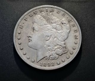 $1 1892 S Morgan Silver Dollar - Interesting Coin