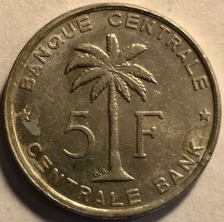 BELGIAN CONGO - Ruanda - Urundi - 5 Francs - 1958 - KM - 3 - 2