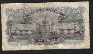 100 Lei From Romania 1952 2