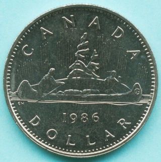 Canada - 1986 One Dollar Coin - Queen Elizabeth Ii