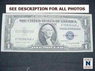 Noblespirit 1935 - G $1 Crisp Unc Silver Certificate W/ Motto