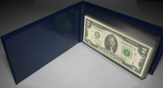 12 Note $2 Two Dollar Bills From All 12 Districts Set In 12 - Pocket Portfolio