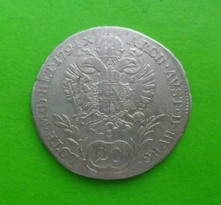 Austria - Hungary / Silver 20 Kreuzer / 1794 E