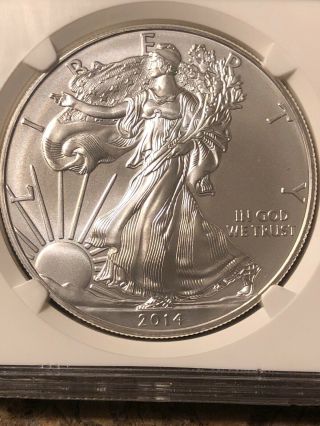 2014W American Silver Eagle NGC MS70 Early Releases Struck At West Point 2