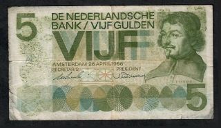 5 Gulden From Netherlands 1966