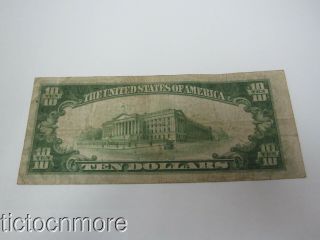 US 1934 A $10 DOLLAR NORTH AFRICA SILVER CERTIFICATE GOLD SEAL NOTE B11857538A 7