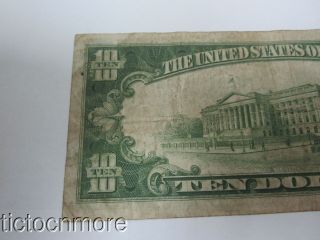 US 1934 A $10 DOLLAR NORTH AFRICA SILVER CERTIFICATE GOLD SEAL NOTE B11857538A 8