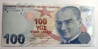 Turkey 2009:100 Turk Lirasi,  Second Turkish Lira (2005–present),  Current Tender