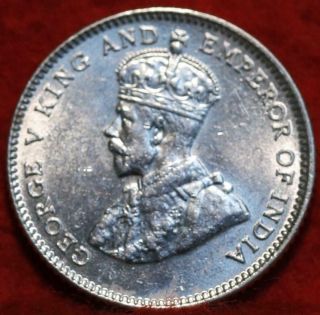 Uncirculated 1927 Straits Settlements 10 Cents Silver Foreign Coin