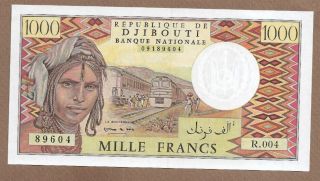 Djibouti: 1000 Francs Banknote,  (unc),  P - 37d,  1991,