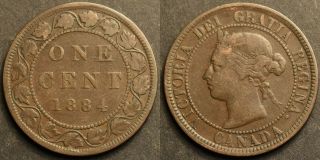 Canada,  Large One Cent 1884
