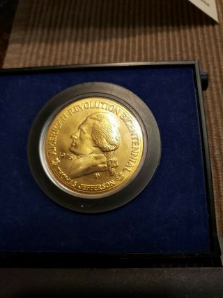 1976 Silver Bicentennial Commemorative Medal,  Declaration Of Independence