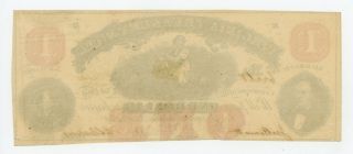 July 21,  1862 Cr.  17 $1 VIRGINIA Treasury Note - CIVIL WAR Era AU 2