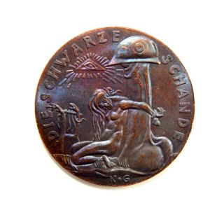 Medal Die Wacht Am Rhein 1920,  Weimar Republic,  Exonumia Copper Variant