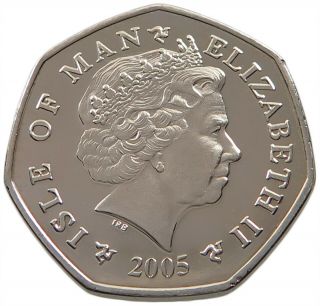 Isle Of Man 50 Pence 2005 Christmas Alb38 577