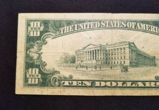 West Point Coins 1934 A $10 Federal Reserve Note ' Star ' 6