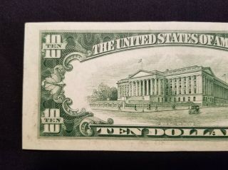 West Point Coins 1950 B $10 Federal Reserve Note ' Star ' K Dallas,  UNC 6