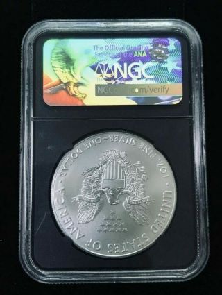 2017 NGC MS70 $1 1oz Silver Eagle Dollar Early Releases Mike Castle Signed Label 2