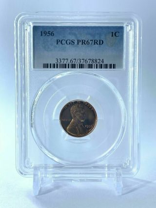 1956 Red Lincoln Penny Pcgs Graded 1c Proof