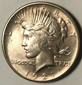 1921 P Peace Silver Dollar Au,  Details