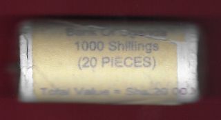 Uganda Rep 1000 Shillings 2012 Bu Roll Of 20 Coins,  50th Years Of Independence,  1
