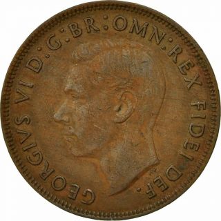 [ 432314] Coin,  Australia,  George Vi,  Penny,  1952,  Vf (30 - 35),  Bronze,  Km:43