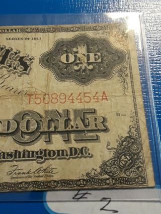 One Dollar ($1) Series of 1917 United States Note - Legal Tender 5