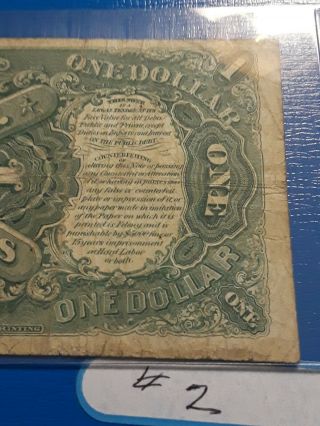 One Dollar ($1) Series of 1917 United States Note - Legal Tender 8