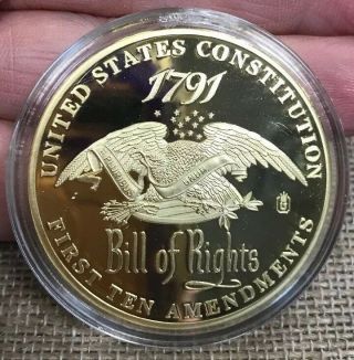 2013 American Us Constitution Bill Of Rights Commemorative Coin Amendment 1