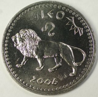 2006 Somaliland Leo 10 Shilling Zodiac Coin Bu