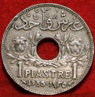 1935 Syria 1 Piastre Foreign Coin