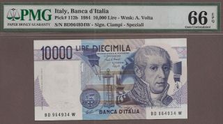 Italy: 10000 Lire Banknote,  (unc Pmg66),  P - 112b,  03.  09.  1984,