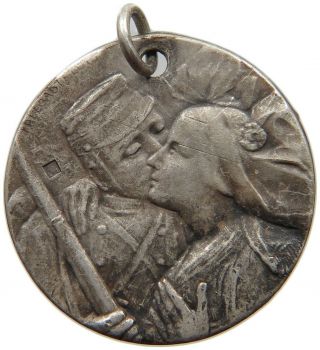 France Silver Medal Ww1 Soldier 23mm 3.  6g S6 363
