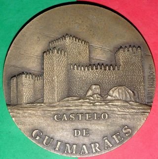 Portugal / Castle Of GuimarÃes / Big 1984 Bronze Medal By Berardo