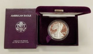 1986 Silver American Eagle Proof - Sf -.  999 Fine Silver,  1 Troy Oz.