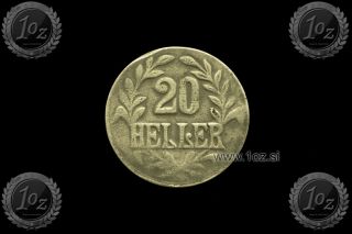German East Africa 20 Heller 1916 (tabora Emergency) Brass Coin (km 15) F - Vf