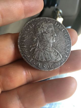 1809 Mexico Colonial 8 Real Silver Coin