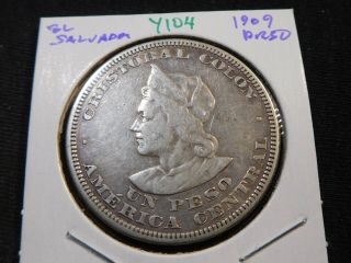 Y104 El Salvador 1909 Peso
