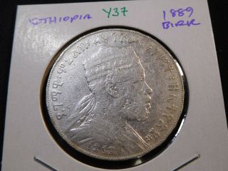 Y37 Africa Ethiopia 1889 Birr
