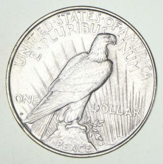 Choice AU/UNC 1922 - D Peace Silver Dollar - 90 Silver 401 2